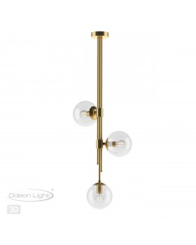 4799/3 PENDANT ODL21 341 бронзовый/прозрачный Подвес E14 3*60W BRAZERI-foto5