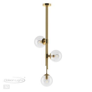 4799/3 PENDANT ODL21 341 бронзовый/прозрачный Подвес E14 3*60W BRAZERI-foto5