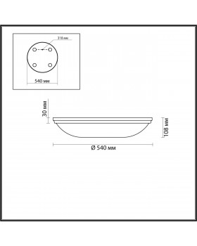 4956/6 WALLI ODL22 513 античн.бронза/металл/белый/стекло Настенно-потолочн.светильн. E14 6*40W PELOW-foto2