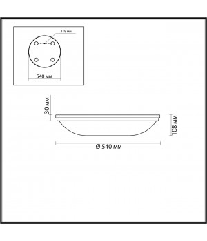 4956/6 WALLI ODL22 513 античн.бронза/металл/белый/стекло Настенно-потолочн.светильн. E14 6*40W PELOW-foto2