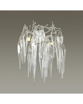 4719/2W CLASSIC (В 2-Х КОРОБКАХ) ODL20 393 серебристый/прозрачный Бра G9 2*40W 220V FOSCARA-foto3