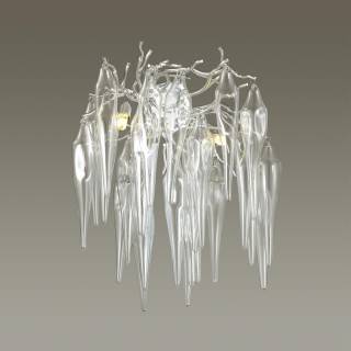 4719/2W CLASSIC (В 2-Х КОРОБКАХ) ODL20 393 серебристый/прозрачный Бра G9 2*40W 220V FOSCARA-foto3