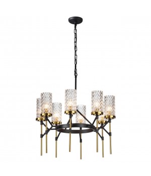 4225/8 MIDCENT ODL21 479 черный/золотист/металл Люстра IP20 8*E14 60W VITTORIA-foto5