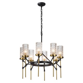 4225/8 MIDCENT ODL21 479 черный/золотист/металл Люстра IP20 8*E14 60W VITTORIA-foto5