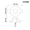 370486 SPOT NT19 155 белый Встраиваемый под покраску светильник IP20 GU10 50W 220V YESO