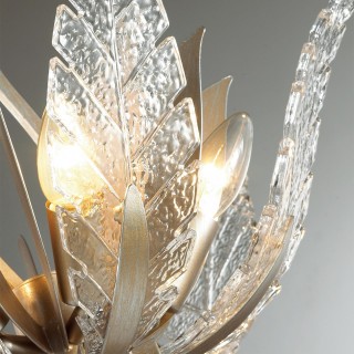 4838/8 HALL ODL21 407 золотистый/стекло/металл.цепочки Люстра E14 8*40W FLOWERI-foto7