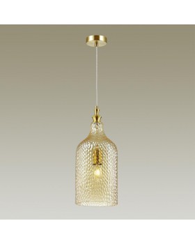 4709/1 PENDANT ODL20 299 янтарный/бронзовый Подвес E27 60W 220V PELO-foto3