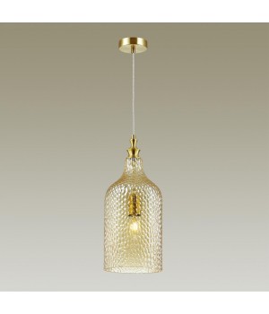 4709/1 PENDANT ODL20 299 янтарный/бронзовый Подвес E27 60W 220V PELO-foto3