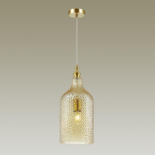 4709/1 PENDANT ODL20 299 янтарный/бронзовый Подвес E27 60W 220V PELO-foto3