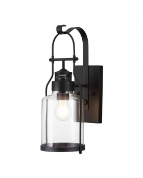 4835/1W NATURE ODL21 577 черный/стекло Ландшафтный настенный светильник E27 1*60W IP44 KALPI-foto6