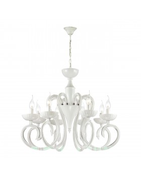 3932/8 HALL ODL18 439 хром/белый Люстра IP20 E14 8*40W 220V ZEFIRO-foto5