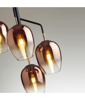 4760/4 MODERN ODL21 347 медный/черный Люстра E27 4*60W PALTA-foto5