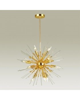 4849/12 HALL ODL21 208 золотой/прозрачный Люстра E14 12*40W KADRILIA-foto4