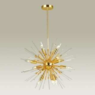 4849/12 HALL ODL21 208 золотой/прозрачный Люстра E14 12*40W KADRILIA-foto4