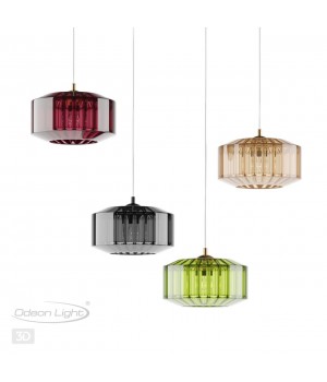 4747/1 PENDANT ODL21 345 янтарный/бронзовый Подвес E27 60W BINGA-foto5