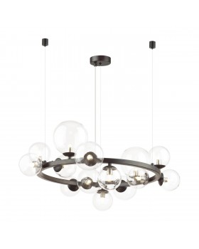 4818/14 MODERN ODL21 393 черный/прозрачный Люстра G9 14*40W TOVI-foto6