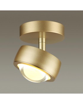 4347/7CL (аналог 3874/10CL) HIGHTECH ODL19 161 матов.зол Потолочн.накладн.поворотн.св-ник LED 7W 400Лм 3000К OTTICO-foto3