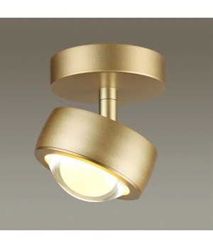 4347/7CL (аналог 3874/10CL) HIGHTECH ODL19 161 матов.зол Потолочн.накладн.поворотн.св-ник LED 7W 400Лм 3000К OTTICO-foto3