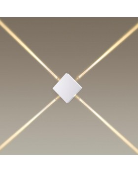 4258/8WL HIGHTECH ODL21 235 белый/металл Настенный светильник IP20 LED 8W 444Лм 3000K VISTA-foto4