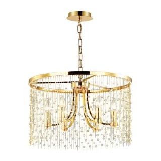 4844/6 HALL ODL21 409 золото/металл.цепочки /стекло Люстра E14 6*40W RAINI-foto4