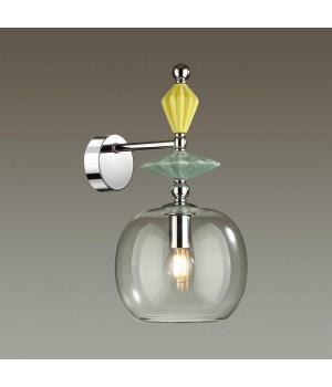 4893/1WB CLASSIC ODL_EX22 70 хром/раноцветн./керамика/стекло Бра E14 1*40W 4893/1WB BIZET-foto4