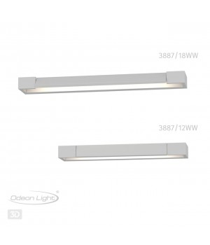 3887/18WW HIGHTECH ODL20 243 бел/металл Настен.поворотн.светильник LED 4000K 18W 220V IP44 ARNO-foto9