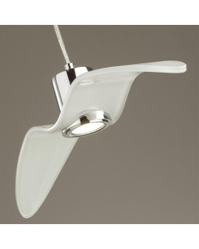 4903/1B PENDANT ODL22 289 белый/хром/стекло Подвес GU10 1*5W BIRDS-foto7