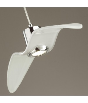 4903/1B PENDANT ODL22 289 белый/хром/стекло Подвес GU10 1*5W BIRDS-foto7