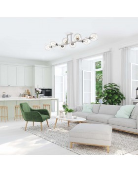 4517/8C MODERNI LN20 087 белый, хром Люстра потолочная E14 8*40W 220V ALANA-foto3