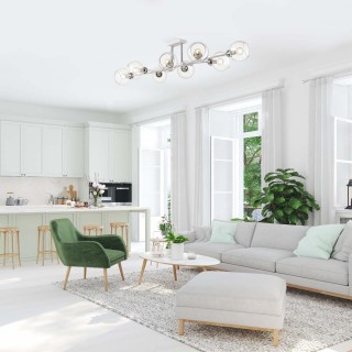 4517/8C MODERNI LN20 087 белый, хром Люстра потолочная E14 8*40W 220V ALANA-foto3