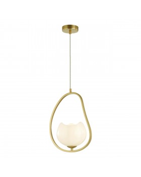 4873/1 MODERN ODL_EX22 85 золотой/белый/стекло Подвес E14 1*40W WATERLILY-foto6