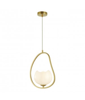 4873/1 MODERN ODL_EX22 85 золотой/белый/стекло Подвес E14 1*40W WATERLILY-foto6