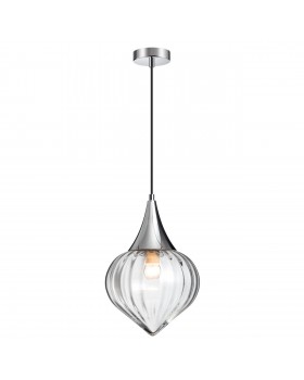 4949/1 PENDANT ODL22 305 хром/прозрачный/стекло Подвес E14 1*40W KESTA-foto5