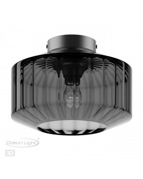 4746/1C PENDANT ODL21 345 дымчатый/черный Светильник потолочный E27 1*60W BINGA-foto5