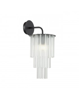 4921/1W MODERN ODL22 329 черный/прозрач./матов./стекло Бра E27 1*60W PAPITA-foto6