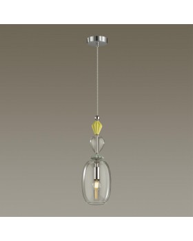 4893/1B CLASSIC ODL_EX22 71 хром/раноцветн./керамика/стекло Подвес E14 1*40W 4893/1B BIZET-foto4