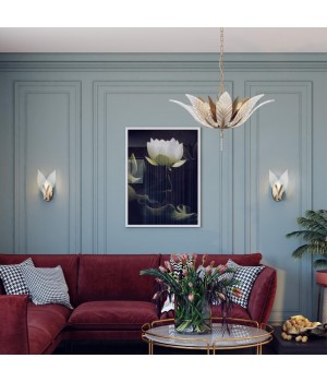 4838/1W HALL ODL21 465 золотистый/стекло Бра E14 1*40W FLOWERI-foto3