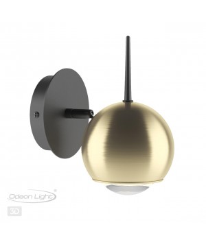 4227/6WL L-VISION ODL21 254 зол/металл Настенный светильник выкл на базе IP20 LED 6W 300Лм 3000К MIA-foto5