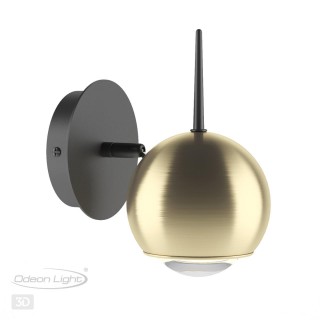 4227/6WL L-VISION ODL21 254 зол/металл Настенный светильник выкл на базе IP20 LED 6W 300Лм 3000К MIA-foto5