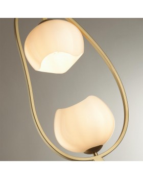 4873/2F MODERN ODL_EX22 83 золотой/белый/стекло Торшер E14 2*40W WATERLILY-foto7