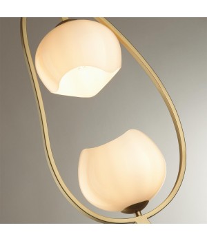 4873/2F MODERN ODL_EX22 83 золотой/белый/стекло Торшер E14 2*40W WATERLILY-foto7