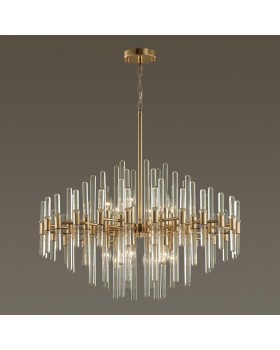 4988/12 HALL ODL22 451 золотой/стекло Люстра E14 12*40W STIKA-foto4