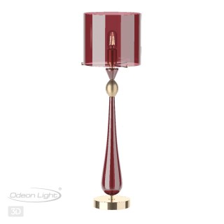 4868/1T STANDING ODL_EX22 57 золотой/бордовый/стекло База для высокой лампы E27 1*60W TOWER-foto6