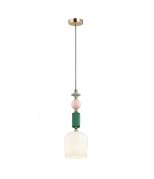 4861/1 CLASSIC ODL_EX21 75 золото/разноцветн./керамика/стекло Подвес E14 1*40W CANDY-foto6