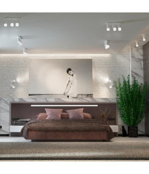 370738 OVER NT21 214 белый Светильник накладной IP20 GU10 9W 235V FLAX-foto3