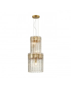 4938/4 HALL ODL22 439 матов.золотой/прозрачный/стекло/ Люстра E14 4*40W MERKALE-foto6