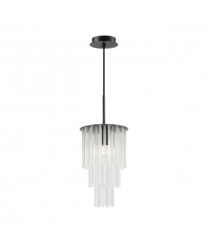 4921/1 MODERN ODL22 329 черный/прозрач./матов./стекло Подвес E27 1*60W PAPITA-foto6