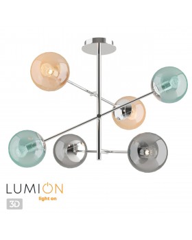 4454/6C MODERNI LN20 092 хром, разноцветный Люстра потолочная E14 6*40W 220V SIERRA-foto5