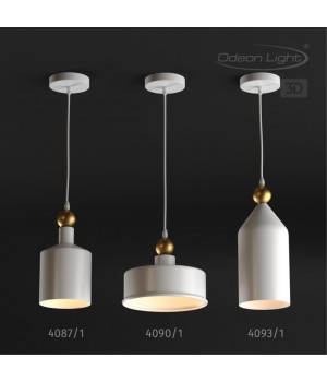 4090/1 PENDANT ODL19 361 белый/золотой Подвес Е27 1*40W BOLLI-foto5