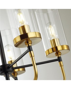 4816/8 COUNTRY ODL21 451 черный/золотой/прозрачный Люстра E27 8*60W NOVAS-foto4